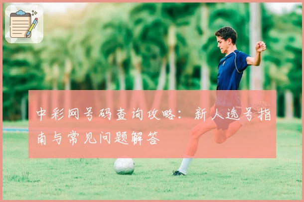 中彩网号码查询攻略：新人选号指南与常见问题解答